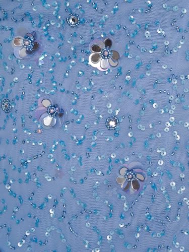 Adrianna Papell Women's Petal Sleeve Bead Long Dress3