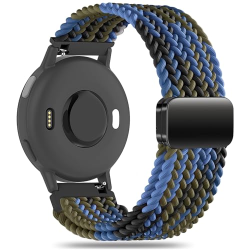 Correa trenzada magnética 22mm compatible Garmin Vivoactive 4 miniatura 7