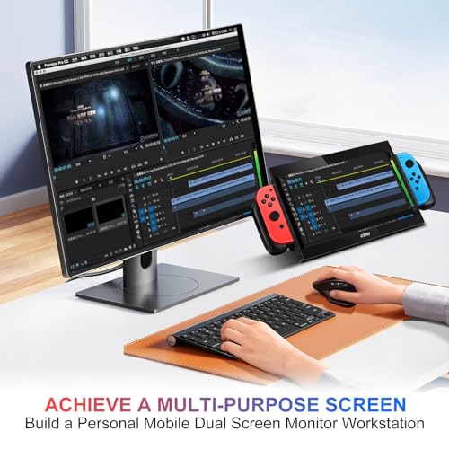 Image of G-STORY 10.1'' Portable Monitor for Switch, 1080P Portable Gaming Monitor IPS Screen with USB Type-C and Randomly Bag, Game Mode, Travel Monitor fo Switch（not Included）