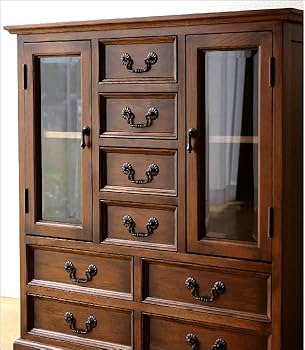 木製　ガラス扉　キャビネット 引き出し　アンティーク 楽天市場】[ポイント10倍!11/1〜11/3] 木製キャビネット 幅40cm