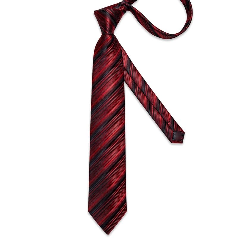 Set de corbata de rayas para hombre formal de negocios miniatura 3