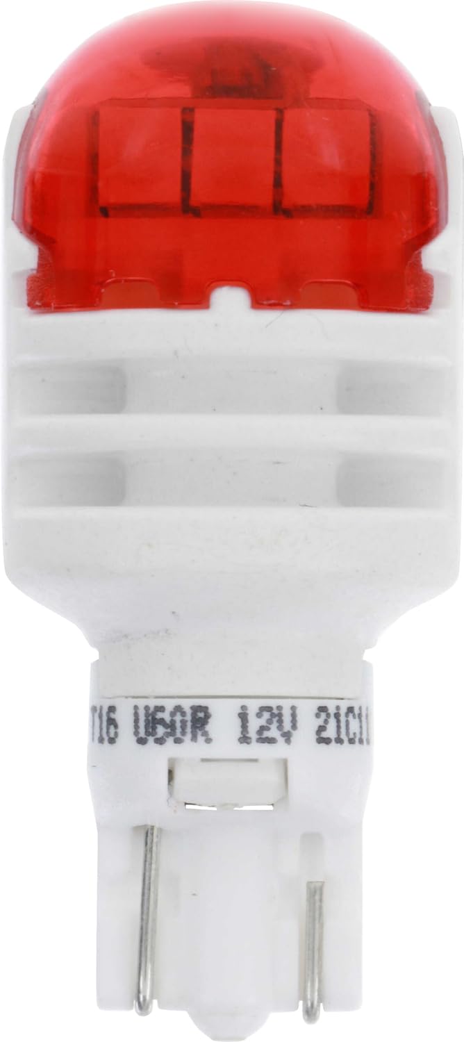 Philips 921 Ultinon LED Red Exterior Signaling Bulb, Pack of 2