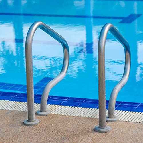Set de 2 pasamanos de acero inoxidable para piscina miniatura 6