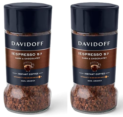 Image of DAVIDOFF Espresso 57 Instant Coffee, 100% Arabica, Premium Coffee Granules 45g (Product Of Germany) By DECADENT (Espresso Pack of 2)