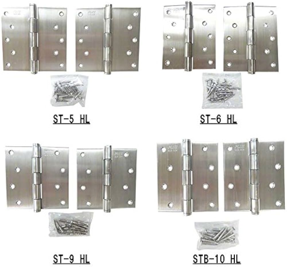 Amazon.co.jp: PLUS 義星丁番 ヘアーライン 2.0×102×102 (ST-9N HL) 20