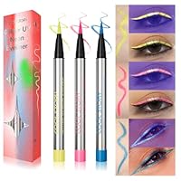 12 Colors Neon Face Paint Glow In The Dark For Party Accessories, Festival Body Glow Makeup Eyeliner Pens Under UV Light, Waterproof Quick Drying Long-Lasting Adults Kids Halloween Cosplay Paints