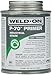Weld-On 10226 P-70 Clear PVC/CPVC Primer, Low-VOC, 1/2 pint Can with Applicator Cap, Metal Can