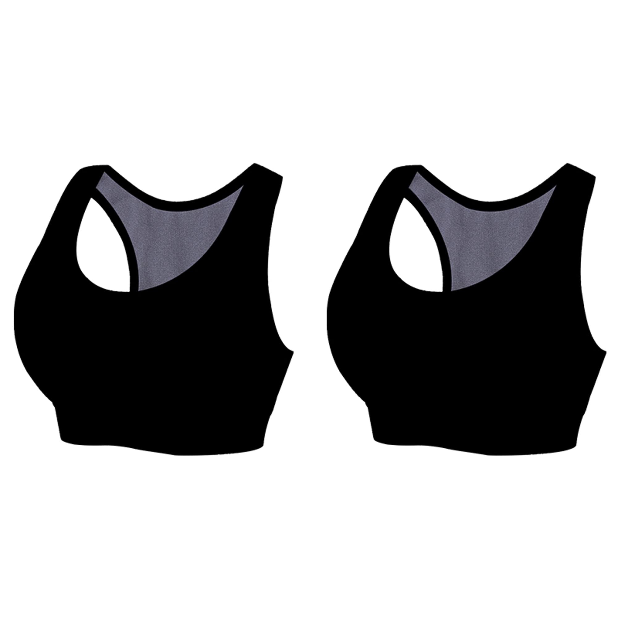 Sujetador deportivo de talla grande con espalda cruzada de alto impacto pack de 2 unidades color B XL 8