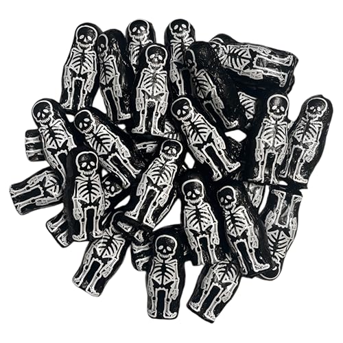Halloween Deko Sparpack, 30 Skelette aus Schokolade einzeln verpackt, 210g CAPTAIN PLAY Halloween Süßigkeiten zum Verzieren und Dekorieren – Ansicht 2