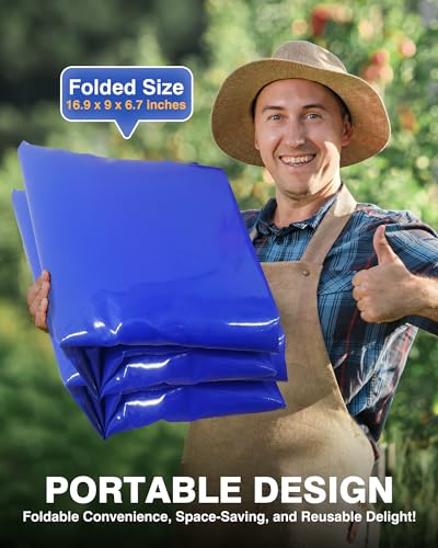 Portable-63-Gallon-Water-Bladder-for-Truck-BedCarrier-Cart-Large-Water-Bob-Bathtub-Emergency-Water-Bladder-for-Outdoor-RV-Car-CampingWater-Storage-Bladder-with-SpigotOverflow-Kit-Blue-240L