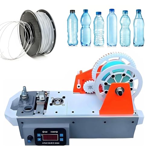 Image of moupeaktain 3D Printing Filament Making Machine, Desktop 3D Printer Extruder Filament Maker with Digital Display, Temperature/Speed Adjustable, PET Bottle Recycler for Families B