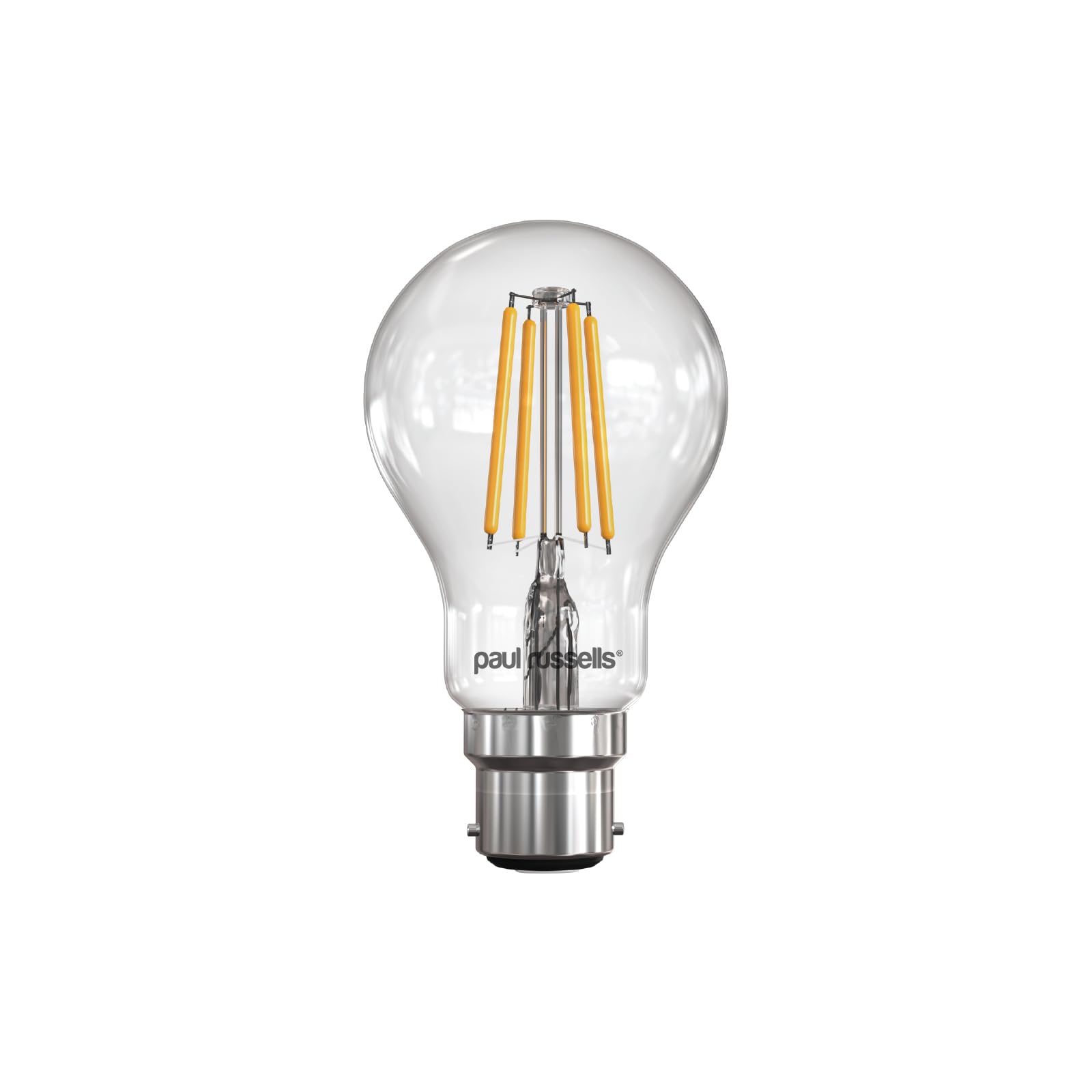 paul russells LED Filament GLS – Dimmable Bayonet Cap Fittings B22 Light Bulbs, 12Watt 1521Lumens Classic A60 LED Bulbs, 100w Equivalent, 2700K Warm White Dimmer BC Energy Saving Lamps, 1 Pack — image 1