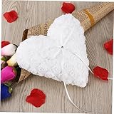 Zoom IMG-2 stobaza cuscino portafedi cuore decorato Zoom IMG-2 stobaza cuscino portafedi cuore decorato