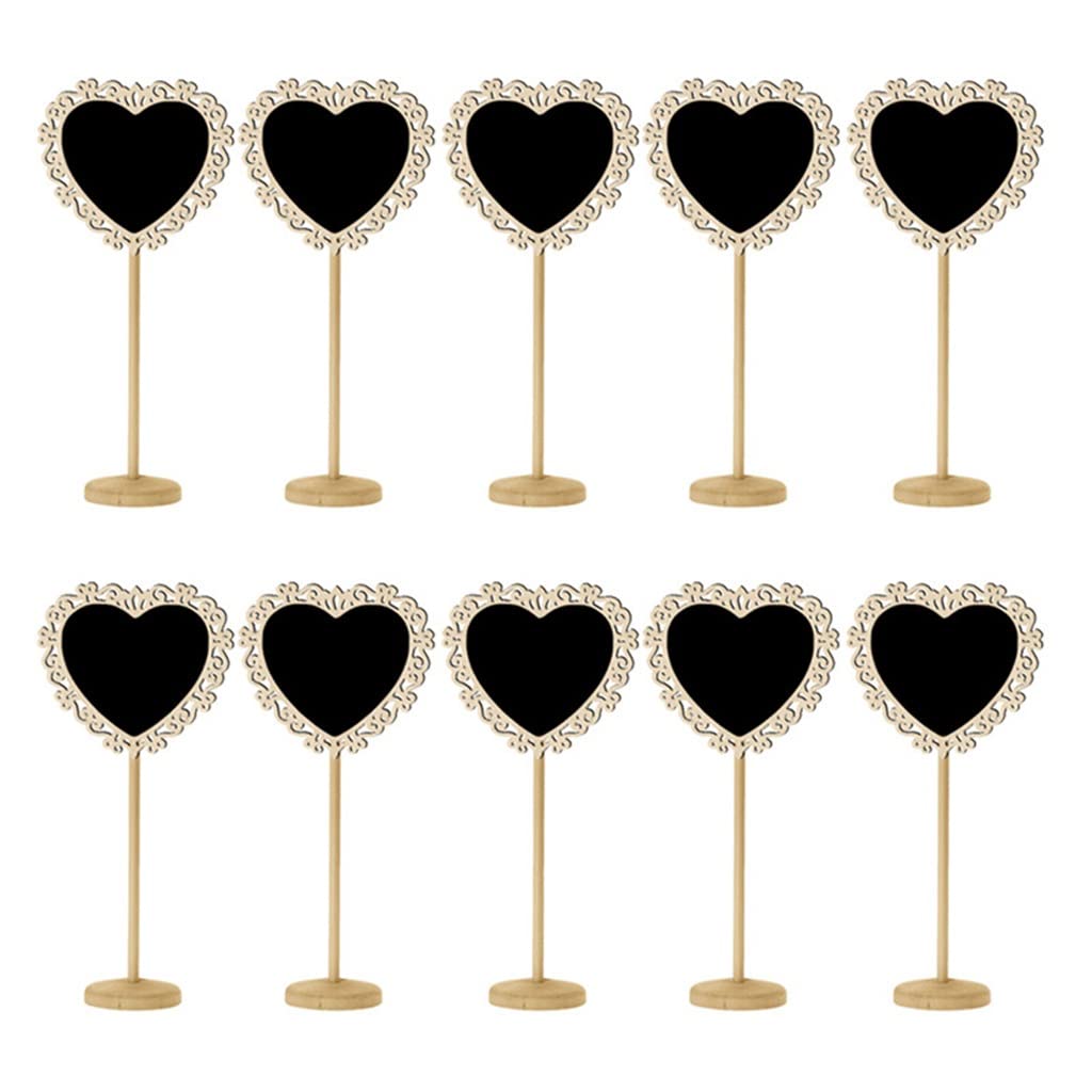 MOBYGKFY Cute Heart-shaped Blackboard Wedding Kitchen Restaurant Writing Notice Message