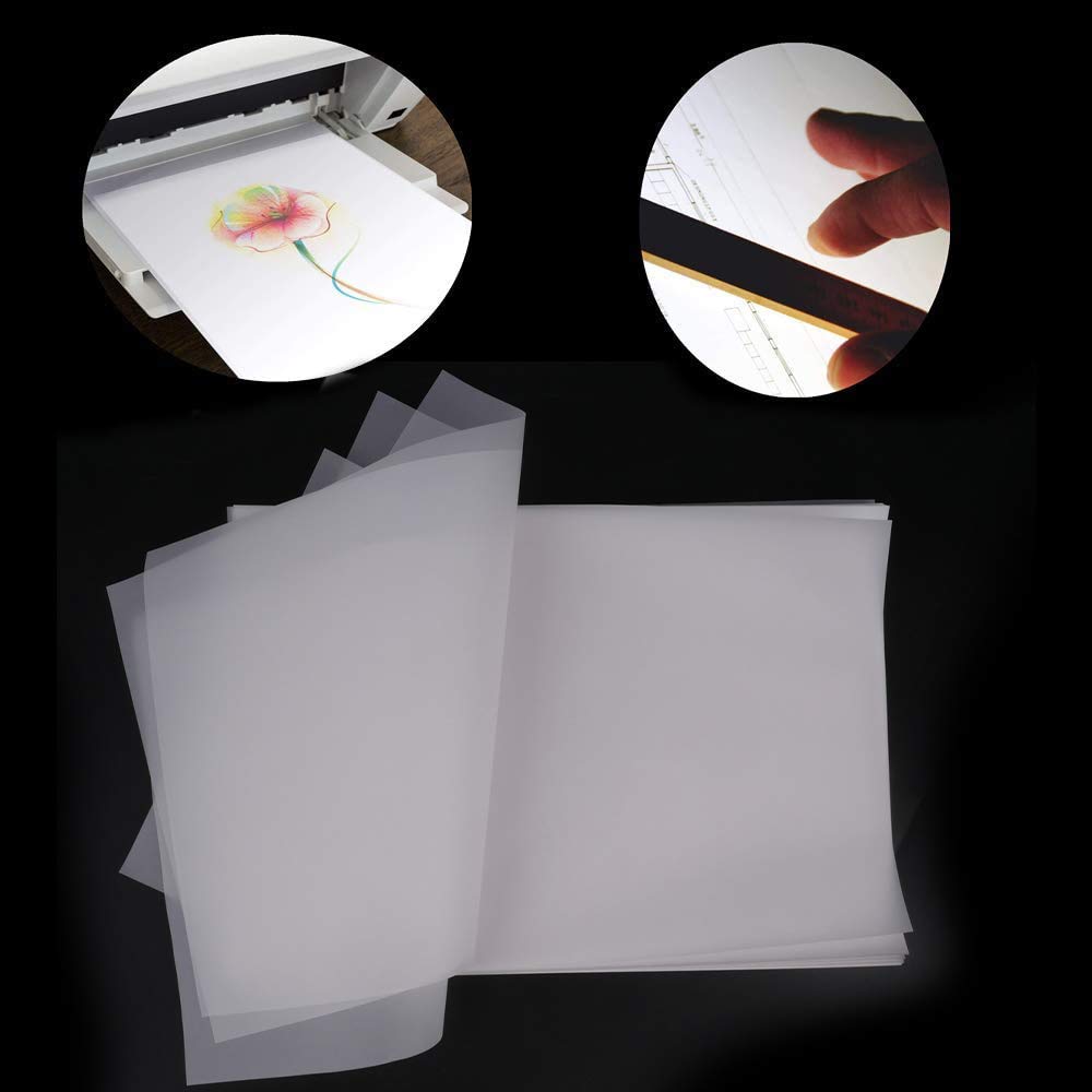 50 Sheets A4 Vellum Transfer Paper Tracing Paper Translucent Printable