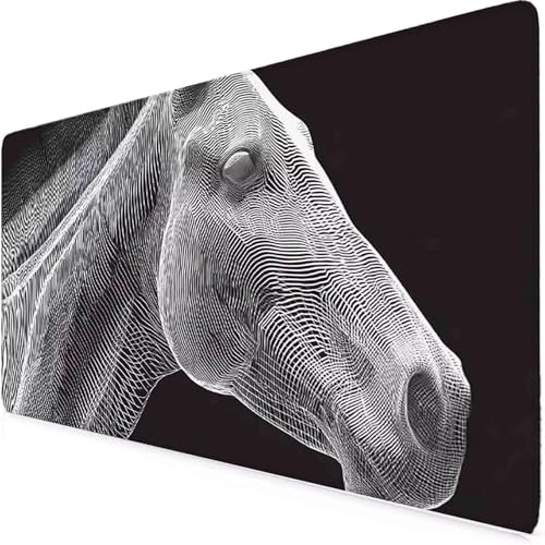 Tapis de souris noir XXL idéal pour organiser le bureau à la maison s4074