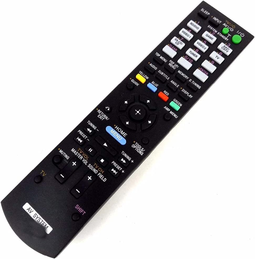 AKOOTEGeneral Replacement Remote Control Fit for STR-DN1030 RM-AAU061 STR-DA5300ES STR-DA5700ES STR-DA5800ES RMAAU116 RM-AAU124 RM-AAP102 149217211 for Sony AV Receiver