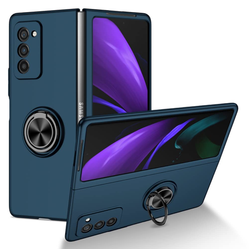 Protection Samsung Galaxy Z Fold 5 5G bleu marine antichoc avec support anneau