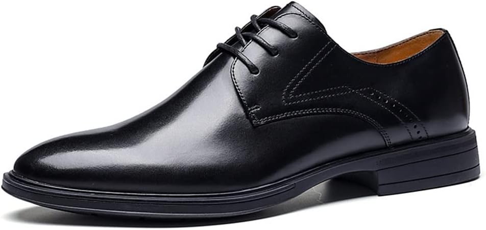 ニューシーズンニュース ドレスオックスフォード男性レースアップラウンドポリッシュレザー滑り止めヒールゴムソールロークラシック 若者の