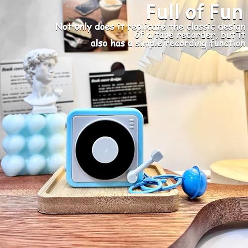 WIizyzfhy 2025 Retro Tape Recorder Keychain Portable Keychain Pendant Back Packaging Accessories For Music Enthusiasts (red+light green) - Thumbnail 5