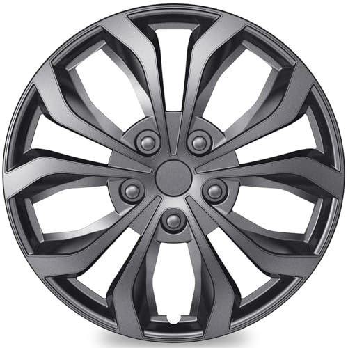 Tangmige 4-pack Universal Hubcaps Wheel Covers Replacement R17 Steel Wheel Ri...