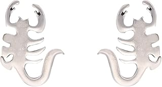 nemichand jewels Pure Silver 925 scorpion studs/earrings for men-picture-21