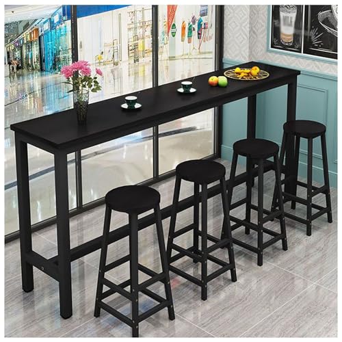 Mesa de bar de madera, mesa rectangular para sofá, mesa de comedor de altura de mostrador para bar en casa, mesa de cocina de desayuno