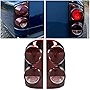 ECOTRIC Tail Light Compatible with 2007-2009 Dodge Ram 1500 2500 3500 Pickup Truck Pair Taillight Signal Lamp Replacement for CH2800165,CH2801165 Smoke Red Left+Right 2pcs