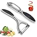 Produktbild Tuofang 2Pcs Schäler Set, Schäler Gemüse, kartoffelschäler, Premium Schäler Edelstahl, mit Zweischneidig Pendelklinge und Rutschfesten Griff