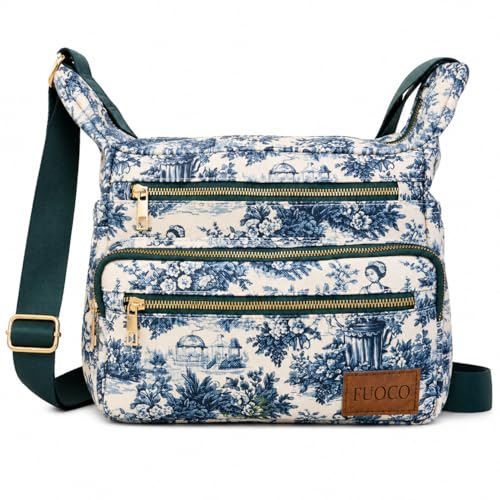 Image of FUOCO Purse for Women Handbag| Office Shoulder Laptop Bag, College & Shopping | Stylish PU Vegan Leather Sling with Zipper | Big Side Bag | Everyday Travel Tote Party Purse