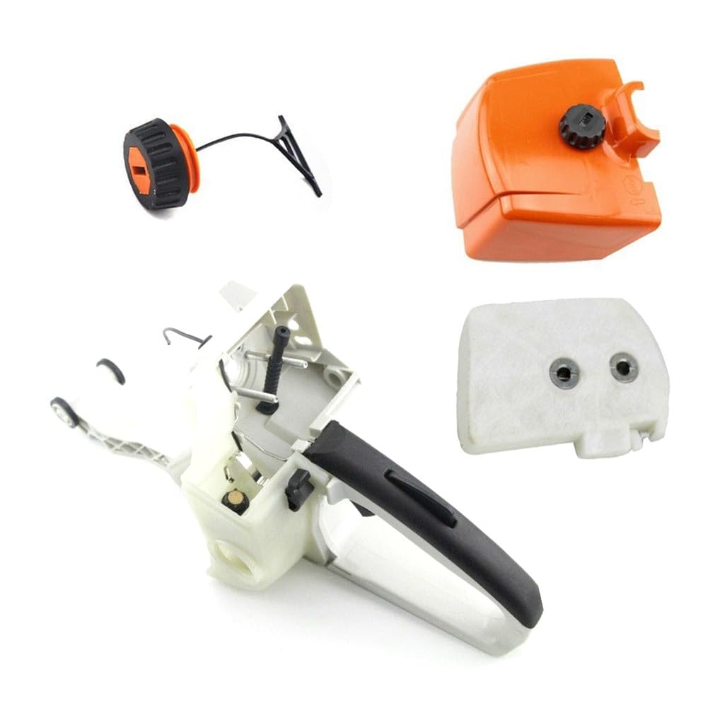 Mango trasero carcasa del depósito de combustible Juego completo con filtro de aire para 038 038AV MS380 Motosierra Pieza de repuesto 1119 350 0852