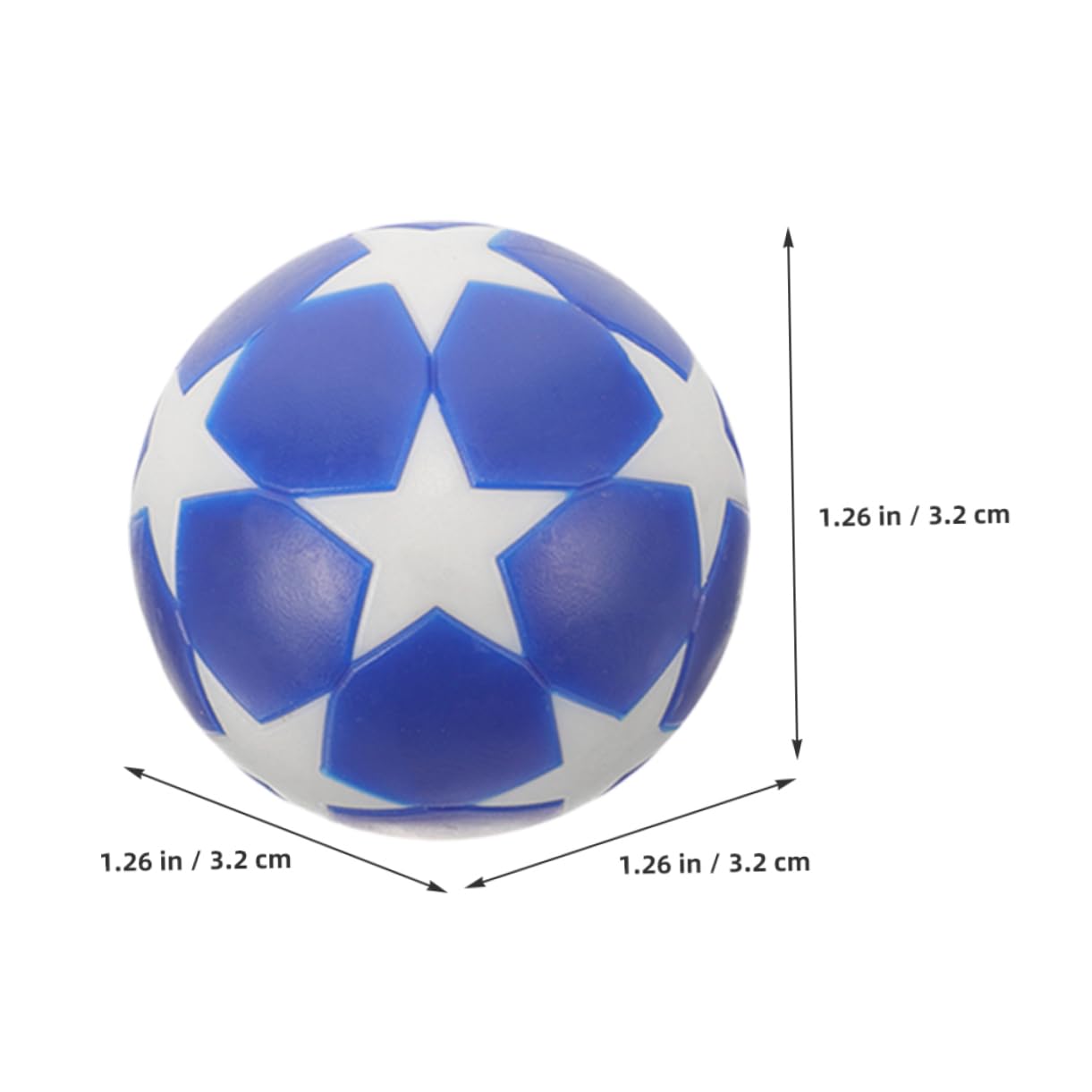 VICASKY 60piezas Balones De Fútbol Mini para Futbolín Repuestos De Mesa Fútbol Balones Accesorios para Diversión De Mesa