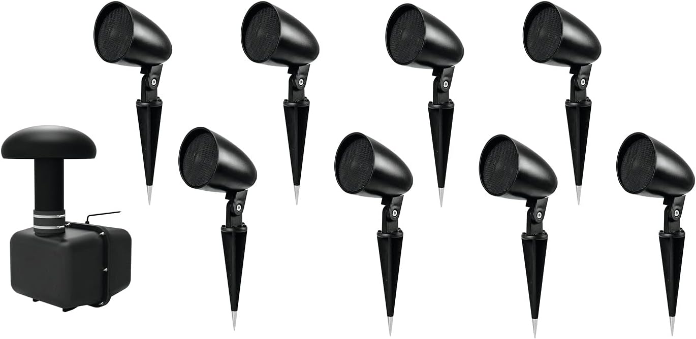 Power&Handel OMNITRONIC zestaw GSUB-8 subwoofer do zabudowy w podłożu + 8 x PS-2.5GS głośnik do projektora
