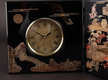 Amazon.co.jp: まえじゅう漆器 初音 屏風時計(B) 7W-223 : ホーム Amazon.co.jp: まえじゅう漆器 初音 屏風時計(B) 7W-223 : ホーム