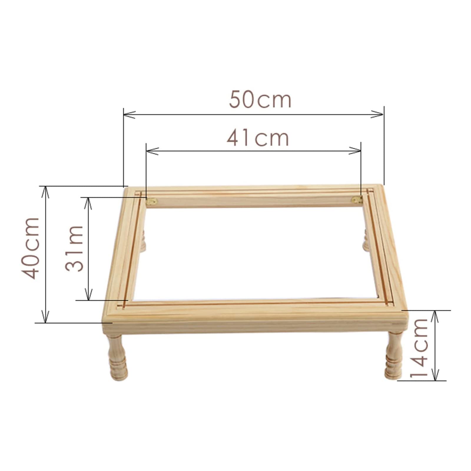 Este Soporte para Bastidor de Bordado, Bastidor de Punto de Cruz con 4 Patas de Soporte, diseño de Bastidor Interno y Externo Dividido para Costura y Manualidades