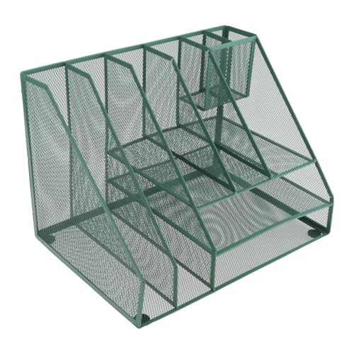 Organiseur de bureau en métal Sharplace Style D avec rangement vertical multifonction