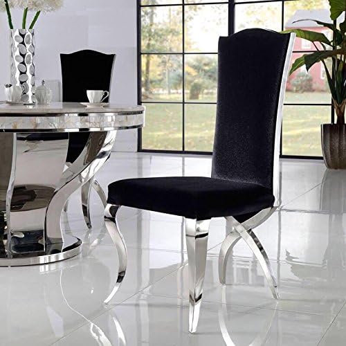 LISF ITALIAN STYLE DINING CHAIR, BLACK