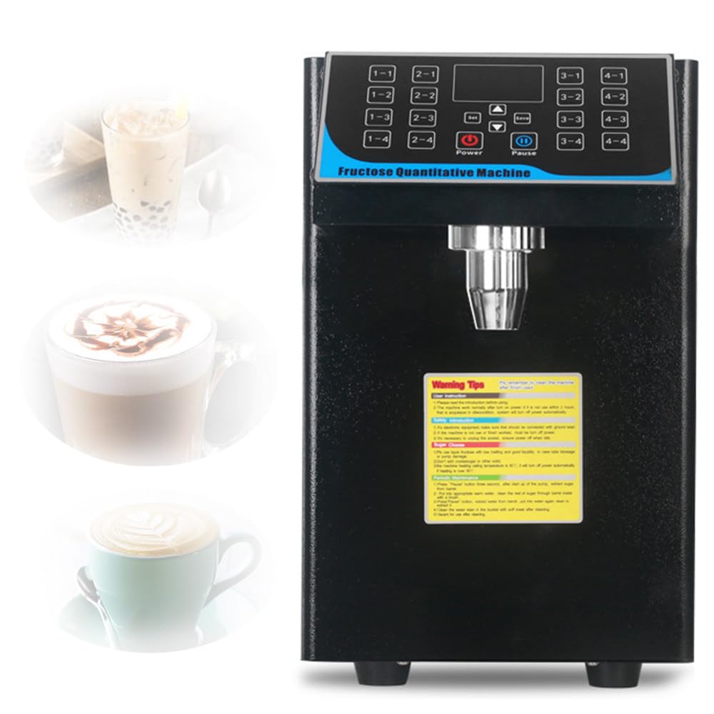 Distributore Automatico di fruttosio da 7,5 Litri, Macchina quantitativa per fruttosio, distributore Automatico di sciroppo, Attrezzatura per Negozi di tè al Latte