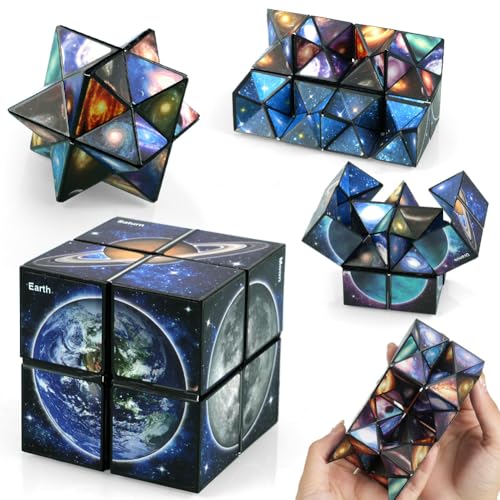 Ainiv 2 in 1 Cubo Magico Stella, 3D Puzzle Trasformabile, Cubo Infinito, Giocattolo Decompressione per Bambini e Adulti, Regalo per 6-11 Anni Ainiv 2 in 1 Cubo Magico Stella, 3D Puzzle Trasformabile, Cubo Infinito, Giocattolo Decompressione per Bambini e Adulti, Regalo per 6-11 Anni