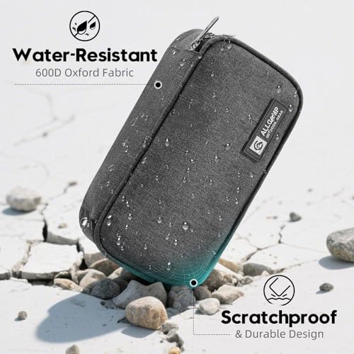 allcamp insulin cooler travel case diabetic medication cooler with 4 ice pack - medical cooler bag portable and reusable grey 9x 472x 314 inches