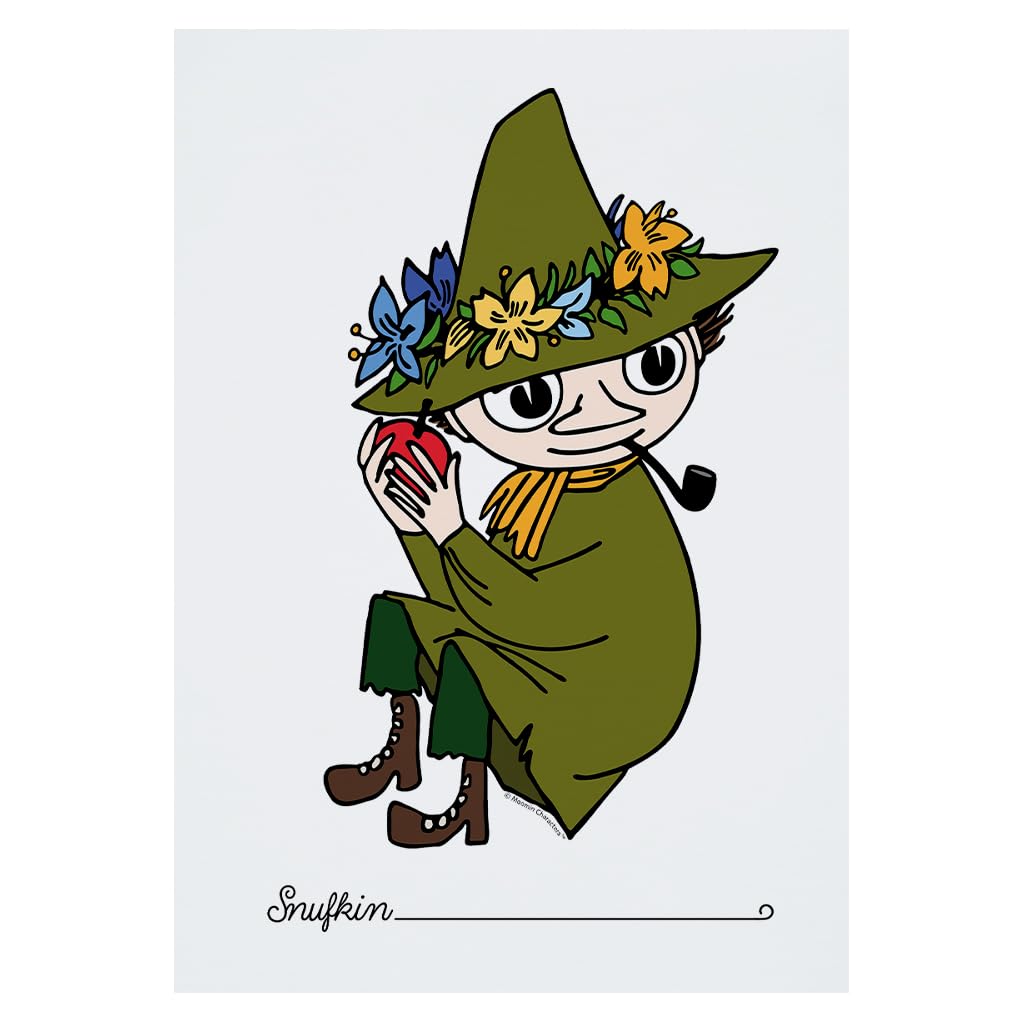 MoominSnufkin Holding Fruit A4 Print Poster Wall Art