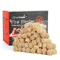 Lumberer 60 pcs Tumbleweed Fire Starter, Waterproof, All-Weather,for Fireplace Indoor, Campfires, Grill, Wood Stove, Fire Pit, Smoker, Chimney, Pizza Oven and Coal Stove.