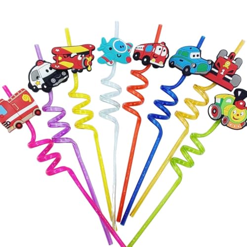 JUGUTA Set Di 8 Cannucce Per Feste Di Compleanno Per Bambini, Riutilizzabili, Cannucce Per Feste E Feste