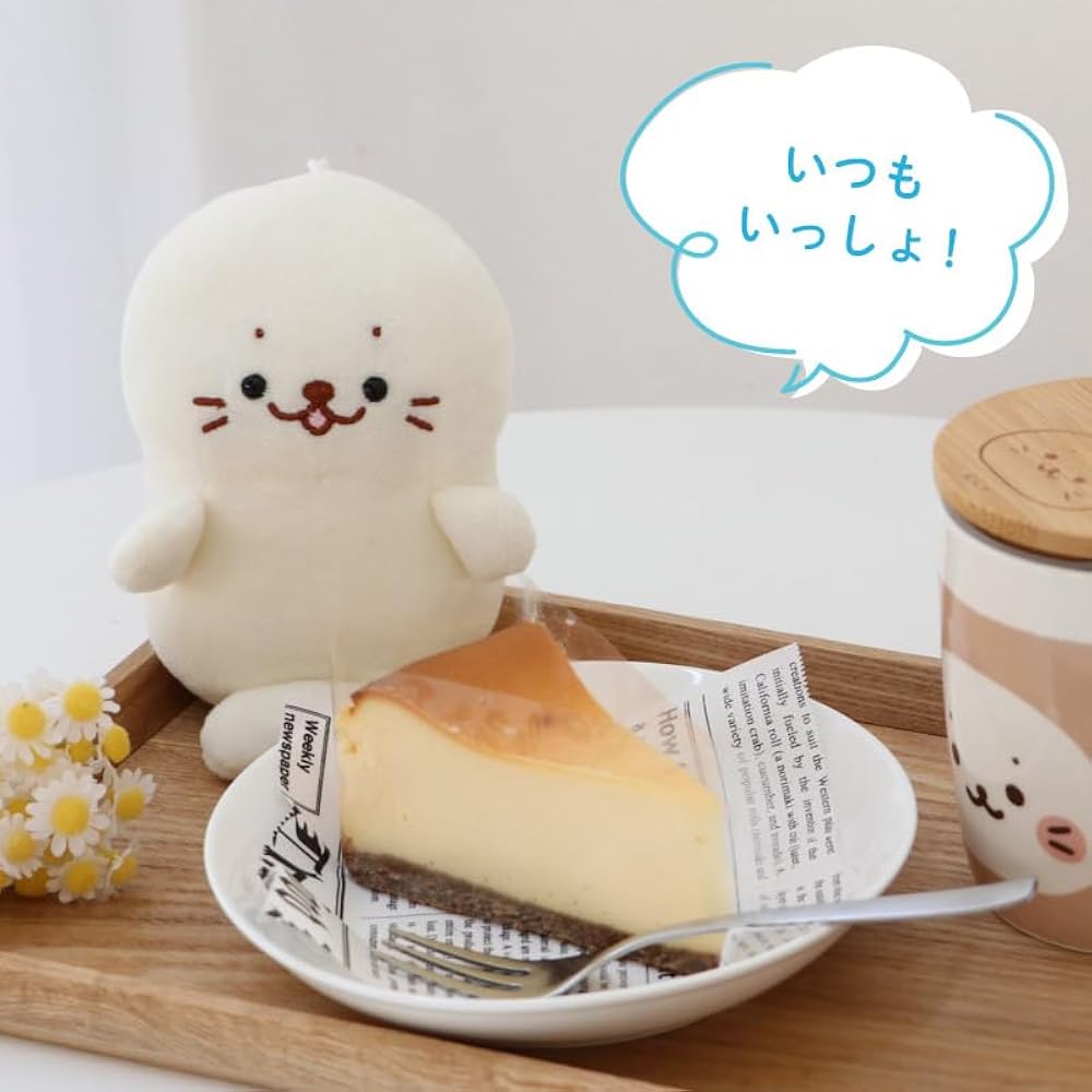 Amazon.co.jp: しろたん ついてきちゃう キーホルダー 12cm 《にっこり