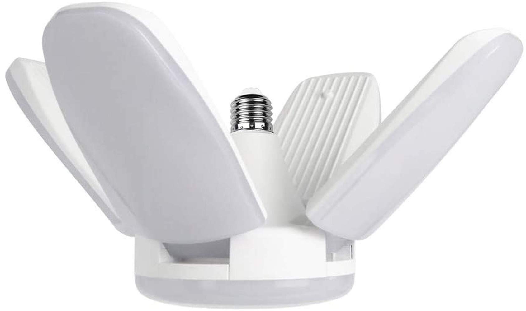 ausuky LED Garage Light Motion Sensor Deformable Workshop Ceiling Fixture Lamp 60W E27 360 Degrees Adjustable (Cold White 1)