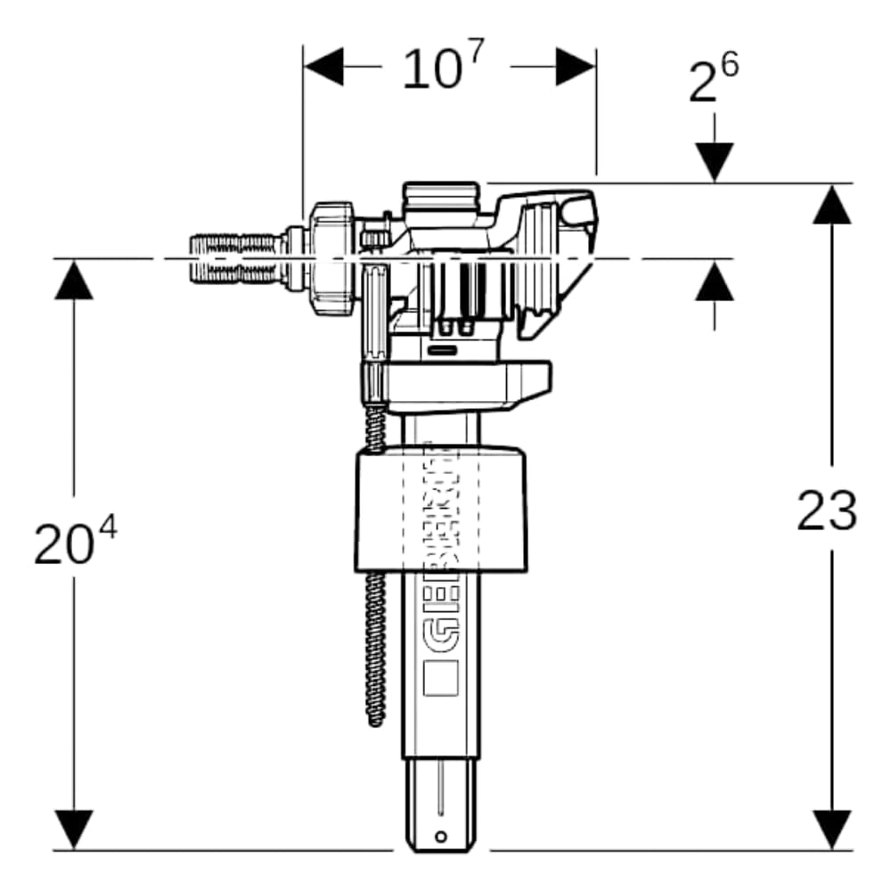 Geberit Füllventil Typ 383 & Spülventil Typ 212 Set – kompatibel mit Sigma/Delta/UP300 Spülkästen – inkl. Mikrofasertuch – schnelle WC-Reparatur, leiser Betrieb, einstellbare Spülmengen