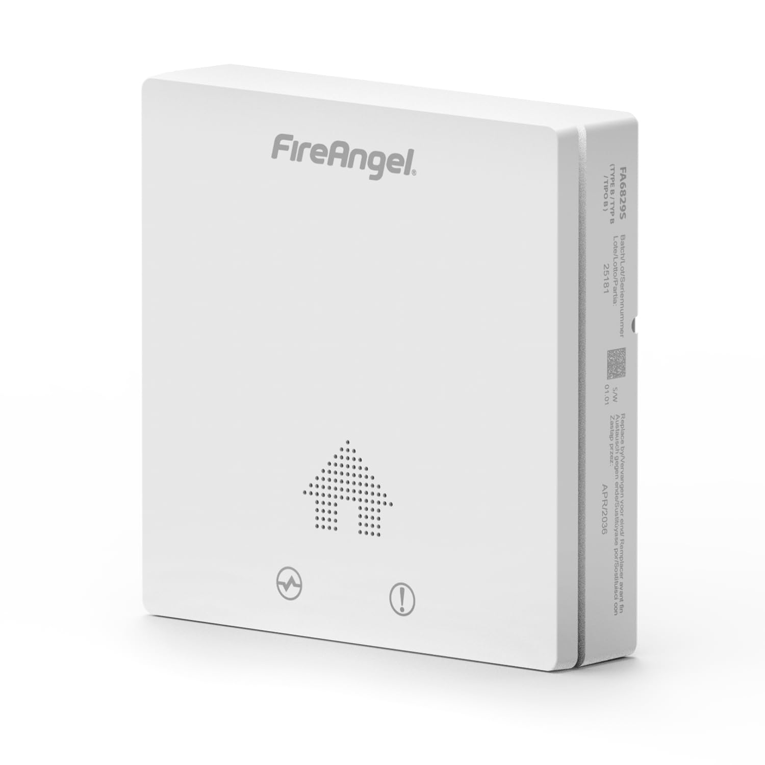 Fireangel White Fa6829s Ultra Slim Carbon Monoxide Detector, 10-Year Co Alarm, Carbon Monoxide Alarms For Home, Caravan, Campervan
