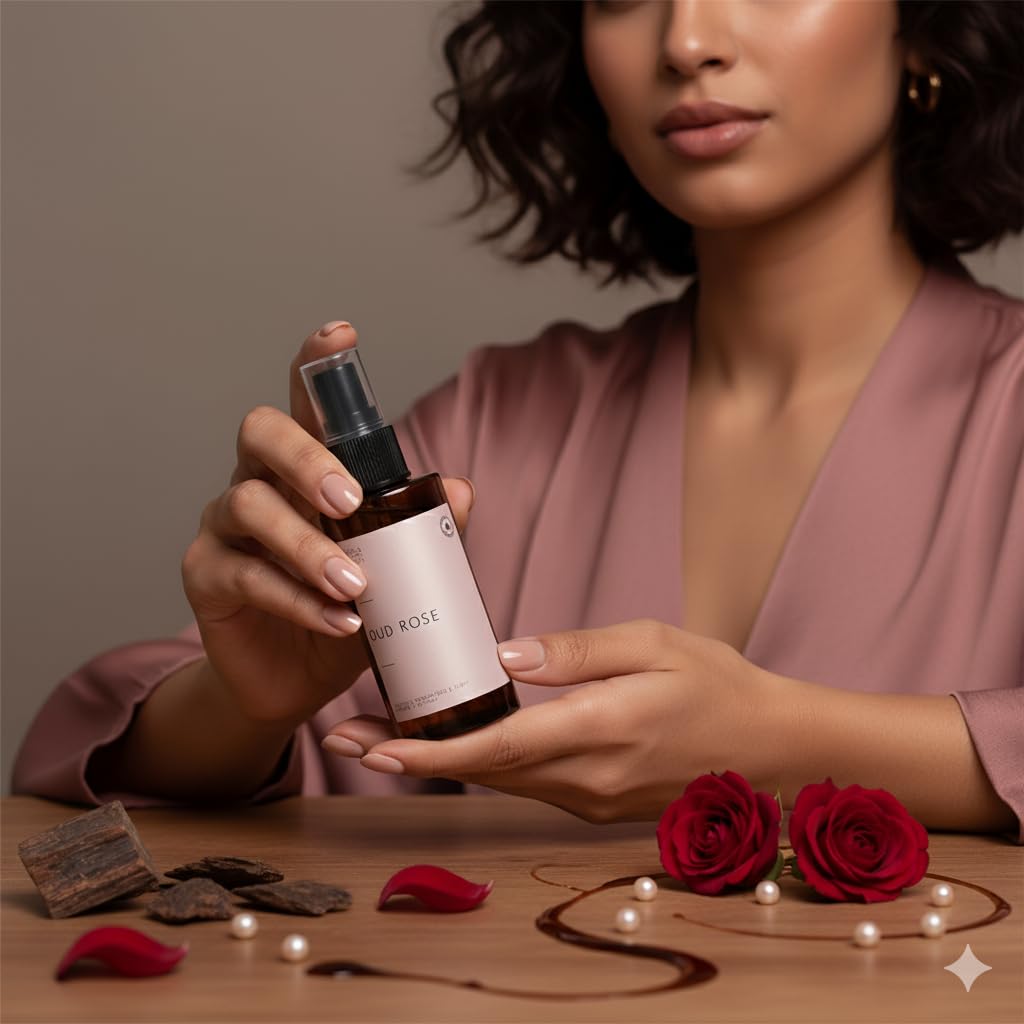 BOHORIA Parfum Cheveux Oud Rose Hair Perfume Orientale Nourrissante Vegan Sans Silicone 100ml
