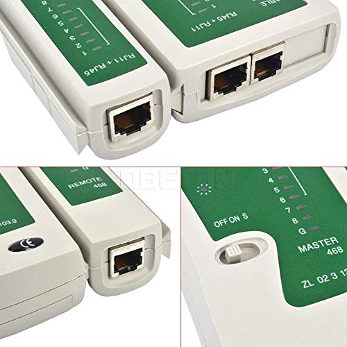 StoreIN Rj45 Rj11 Crimping Tool with Network Lan Cable Tester Combo Set For Networking and Office Used. 4