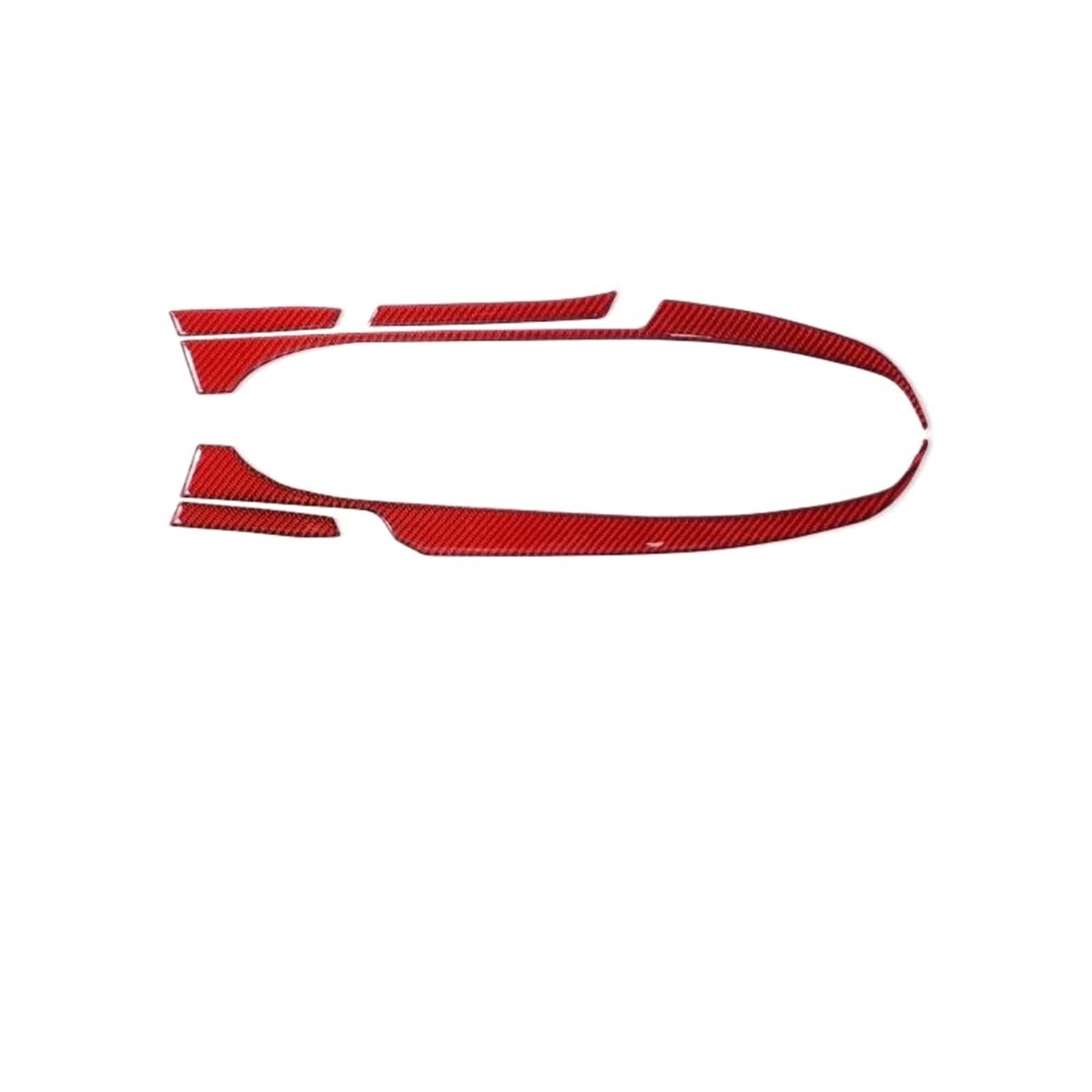 Interior Decal Trim for Toyota GR86 2021- Carbon Fiber Car Seat Adjustment Trim Strip Sticker Decoration Interior Tuning HQGQCEZEK(Carbon Red RHD)